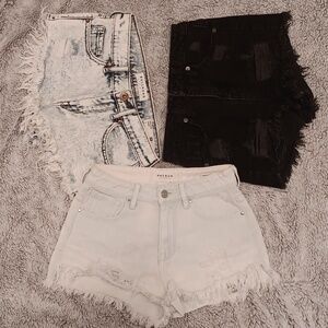 Bundle of 3  Jeans Shorts Comfortable Design